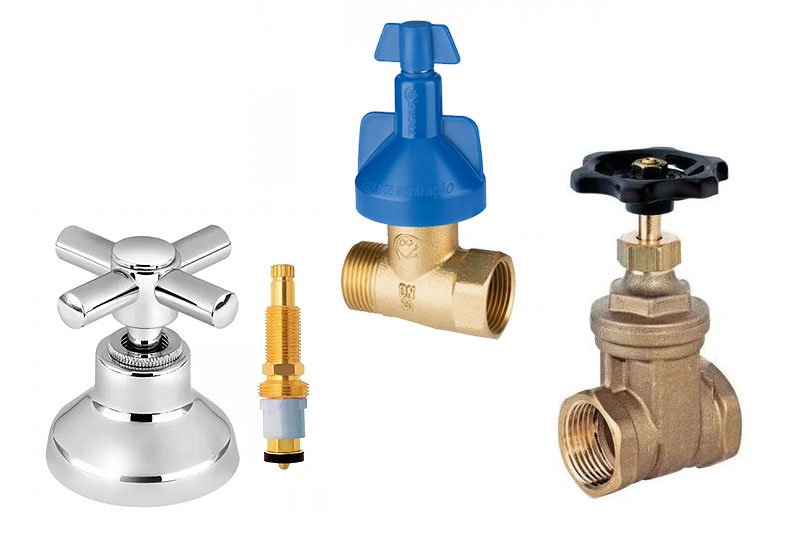 registros e válvulas